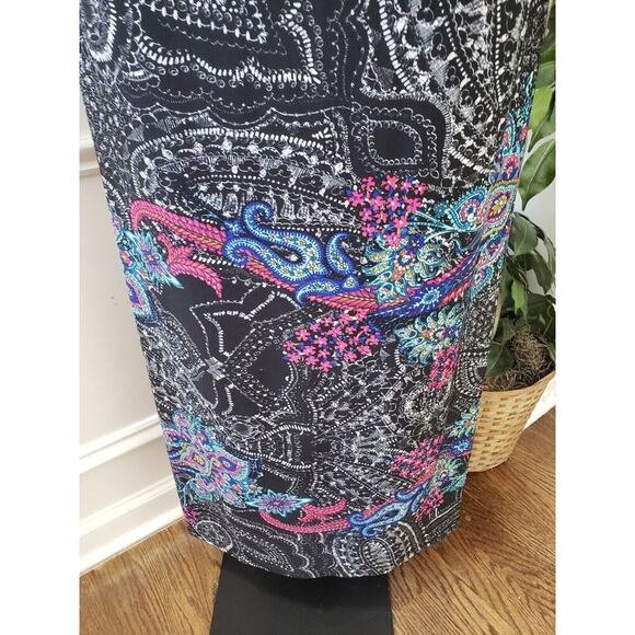 Avenue Women's Multicolor Polyester Scoop Neck Sleeveless Long Maxi Dress 22/24 - Picture 4 of 12